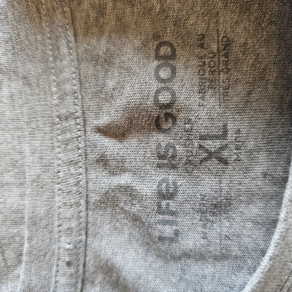 Life Is Good Crusher T-Shirt Tee Grinch Snow Day Max Gray Mens Small S - Picture 3 of 9